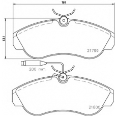 N-555 COBREQ Комплект тормозных колодок, дисковый тормоз