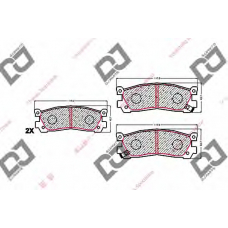 BP1664 DJ PARTS Комплект тормозных колодок, дисковый тормоз