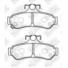 PN0829 NiBK Комплект тормозных колодок, дисковый тормоз