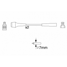 0 986 356 827 BOSCH Комплект проводов зажигания