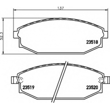 8DB 355 009-961 HELLA Комплект тормозных колодок, дисковый тормоз