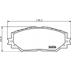 8DB 355 006-861 HELLA Комплект тормозных колодок, дисковый тормоз