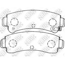 PN2283 NiBK Комплект тормозных колодок, дисковый тормоз