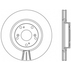 BDR2473.20 OPEN PARTS Тормозной диск