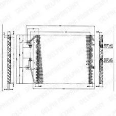 TSP0225163 DELPHI Конденсатор, кондиционер