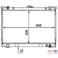 8MK 376 707-631 HELLA Радиатор, охлаждение двигателя