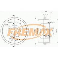 BD-9617 FREMAX Тормозной барабан