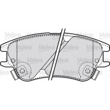 598708 VALEO Комплект тормозных колодок, дисковый тормоз