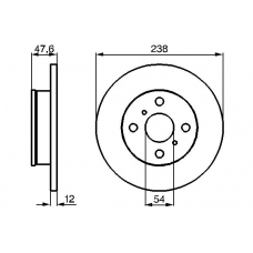 0 986 478 506 BOSCH Тормозной диск