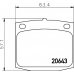2064301 TEXTAR Комплект тормозных колодок, дисковый тормоз