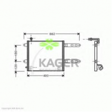 94-5400 KAGER Конденсатор, кондиционер