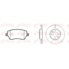 8987.00 REMSA Комплект тормозов, дисковый тормозной механизм