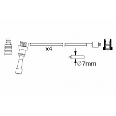 0 986 357 159 BOSCH Комплект проводов зажигания