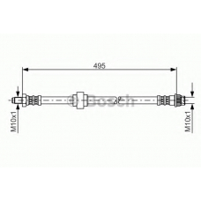 1 987 476 953 BOSCH Тормозной шланг