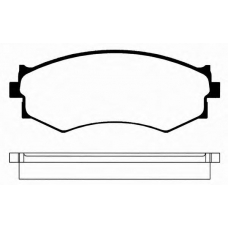 J PA-144AF JAPANPARTS Комплект тормозных колодок, дисковый тормоз