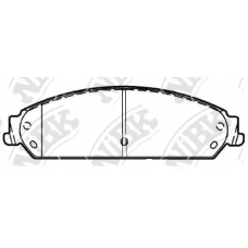 PN0421 NiBK Комплект тормозных колодок, дисковый тормоз