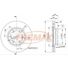 BD-6031 FREMAX Тормозной диск