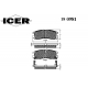 180981 ICER Комплект тормозных колодок, дисковый тормоз