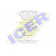 181998 ICER Комплект тормозных колодок, дисковый тормоз