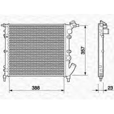 350213619000 MAGNETI MARELLI Радиатор, охлаждение двигател