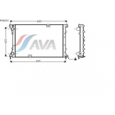 RTA2313 AVA Радиатор, охлаждение двигателя