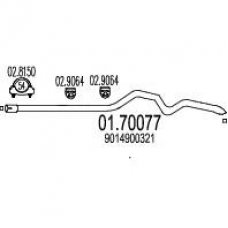 01.70077 MTS Труба выхлопного газа