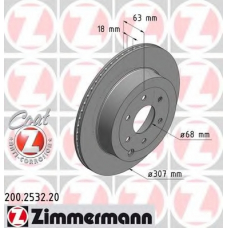 200.2532.20 ZIMMERMANN Тормозной диск