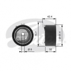 T43064 GATES Натяжной ролик, ремень грм