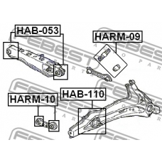 HAB-053 FEBEST Подвеска, рычаг независимой подвески колеса