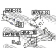 HAB-053<br />FEBEST<br />Подвеска, рычаг независимой подвески колеса