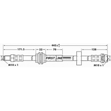 FBH6978 FIRST LINE Тормозной шланг