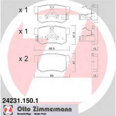 24231.150.1 ZIMMERMANN Колодки тормозные