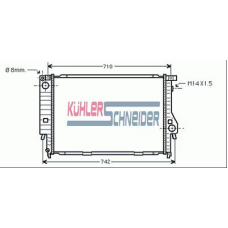 1405301 KUHLER SCHNEIDER Радиатор, охлаждение двигател