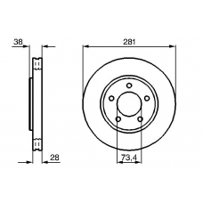 0 986 479 063 BOSCH Тормозной диск