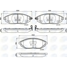 CBP32150 COMLINE Комплект тормозных колодок, дисковый тормоз