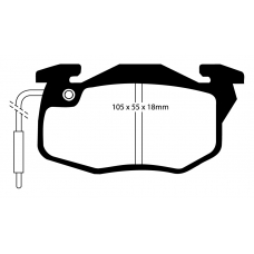 DP2545 EBC Brakes Колодки тормозные