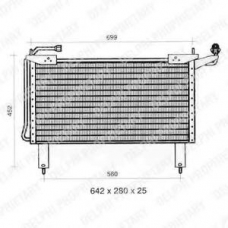 TSP0225298 DELPHI Конденсатор, кондиционер