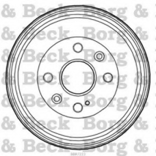 BBR7223 BORG & BECK Тормозной барабан