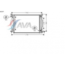 AI2207 AVA Радиатор, охлаждение двигателя