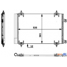 8FC 351 317-571 HELLA Конденсатор, кондиционер