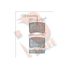 RB0787 R BRAKE Комплект тормозных колодок, дисковый тормоз