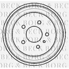 BBR7113 BORG & BECK Тормозной барабан