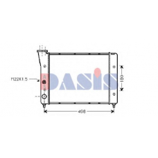 041200N AKS DASIS Радиатор, охлаждение двигателя