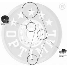 SK-1207 OPTIMAL Комплект ремня грм