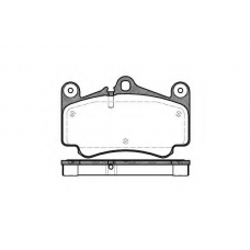 0981 00 KAWE Комплект тормозных колодок, дисковый тормоз