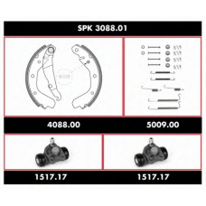 SPK 3088.01 ROADHOUSE Комплект тормозов, барабанный тормозной механизм
