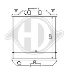 8136103 DIEDERICHS Радиатор, охлаждение двигателя