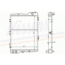 60441 NISSENS Радиатор, охлаждение двигателя
