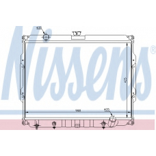 67047 NISSENS Радиатор, охлаждение двигателя