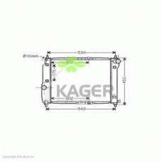 31-2441 KAGER Радиатор, охлаждение двигателя